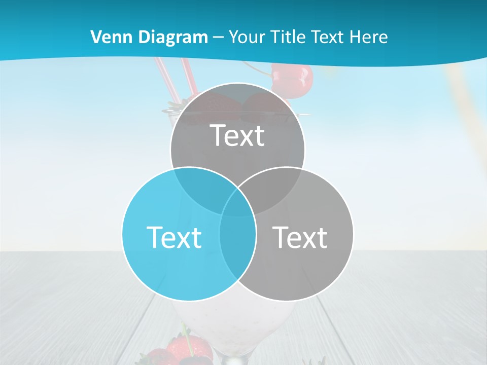 Glassware Sky Wood PowerPoint Template