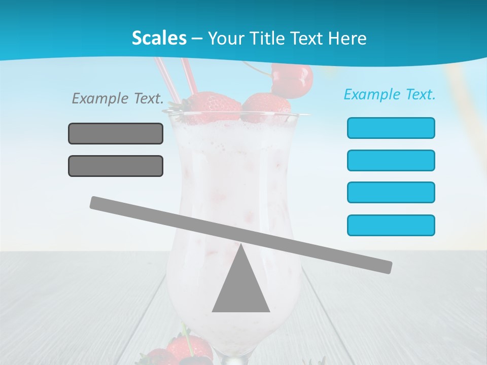 Glassware Sky Wood PowerPoint Template