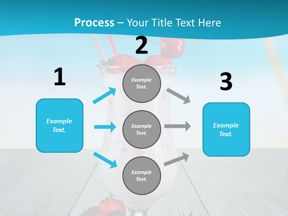 Glassware Sky Wood PowerPoint Template
