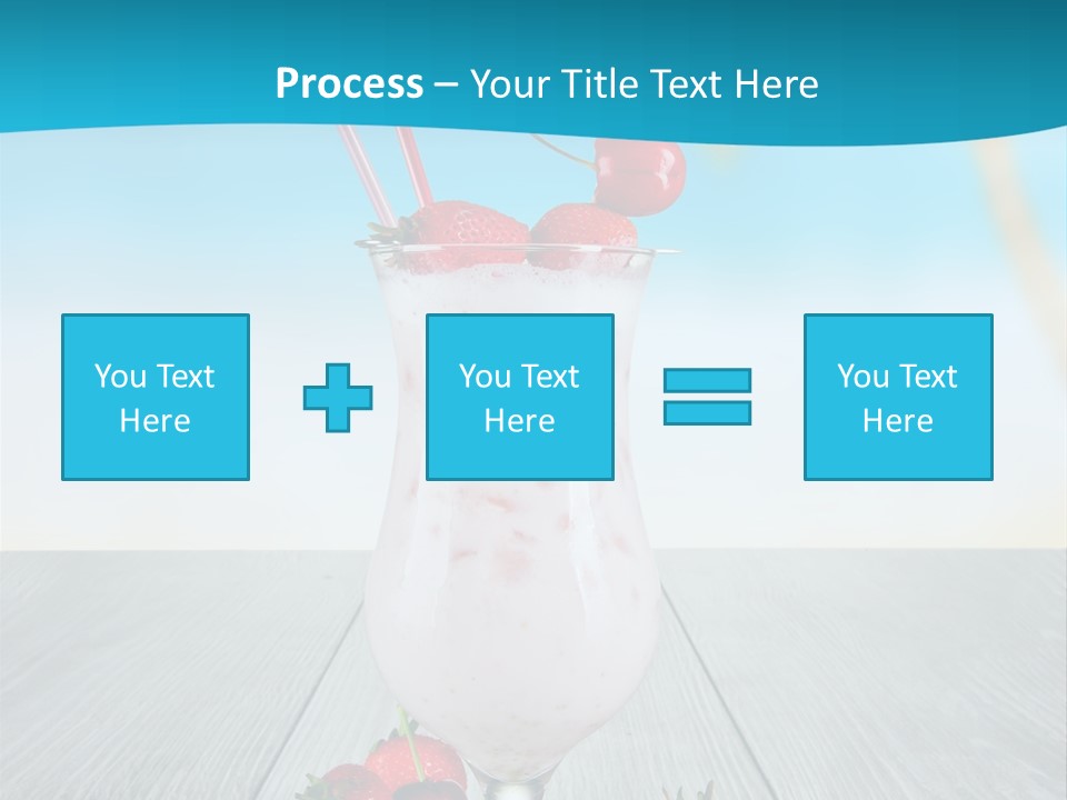 Glassware Sky Wood PowerPoint Template
