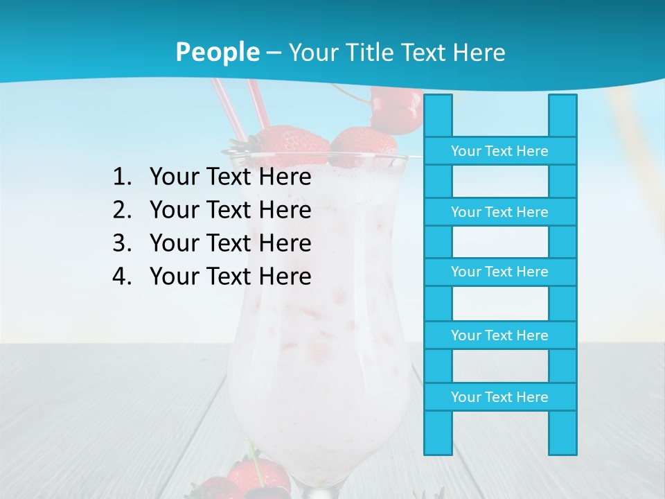 Glassware Sky Wood PowerPoint Template