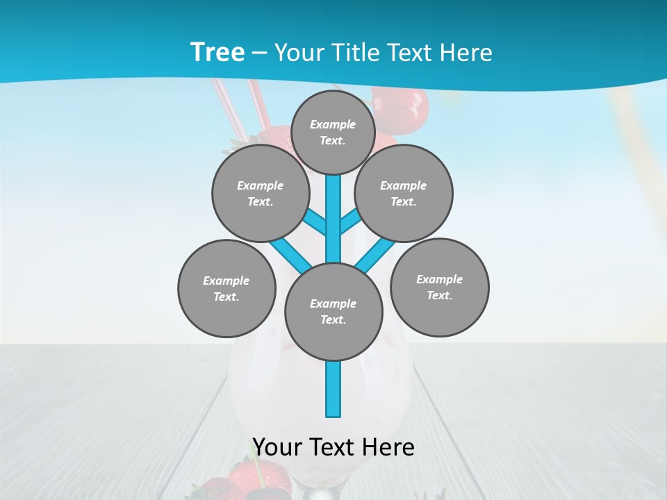 Glassware Sky Wood PowerPoint Template