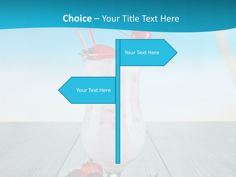 Glassware Sky Wood PowerPoint Template