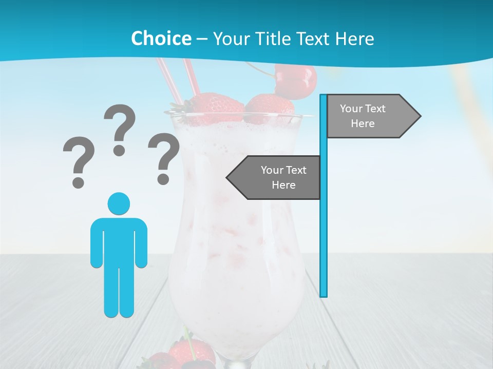 Glassware Sky Wood PowerPoint Template