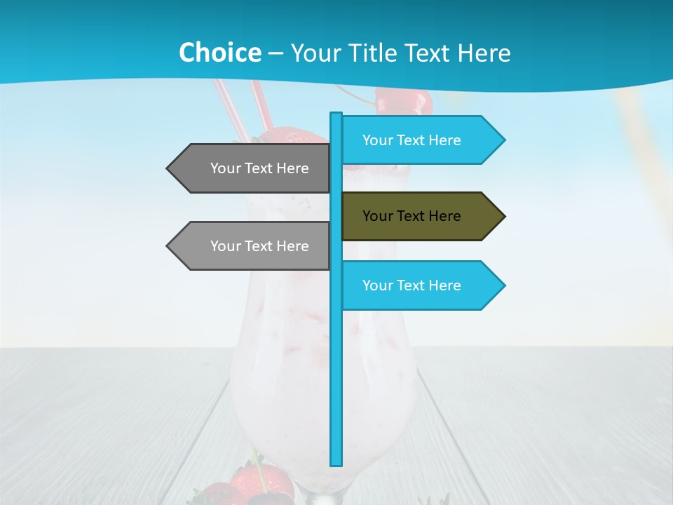 Glassware Sky Wood PowerPoint Template