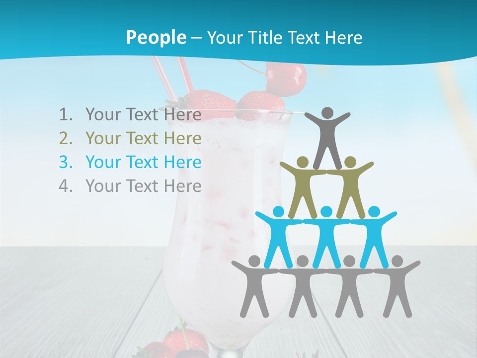 Glassware Sky Wood PowerPoint Template