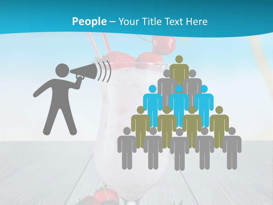 Glassware Sky Wood PowerPoint Template