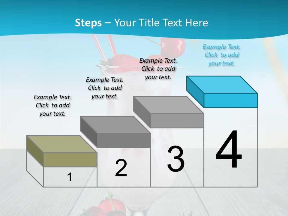Glassware Sky Wood PowerPoint Template