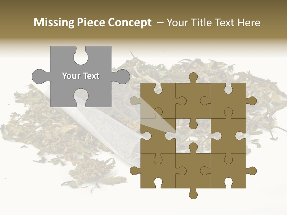 Detail Joint Marijuana PowerPoint Template