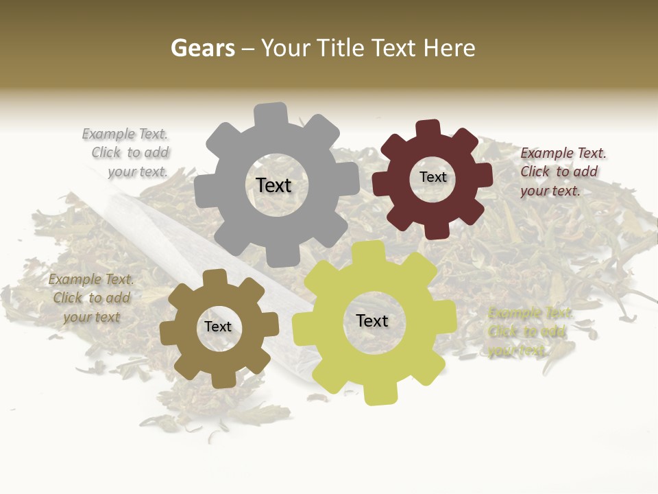 Detail Joint Marijuana PowerPoint Template