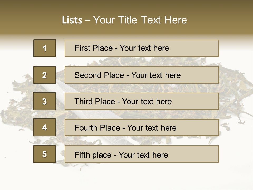 Detail Joint Marijuana PowerPoint Template