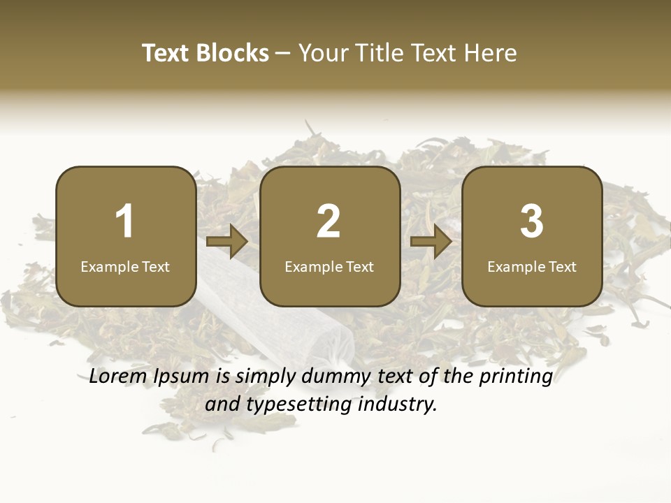 Detail Joint Marijuana PowerPoint Template