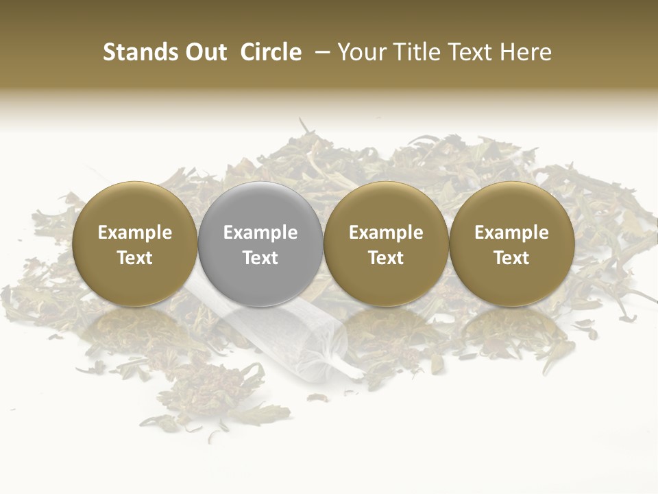 Detail Joint Marijuana PowerPoint Template