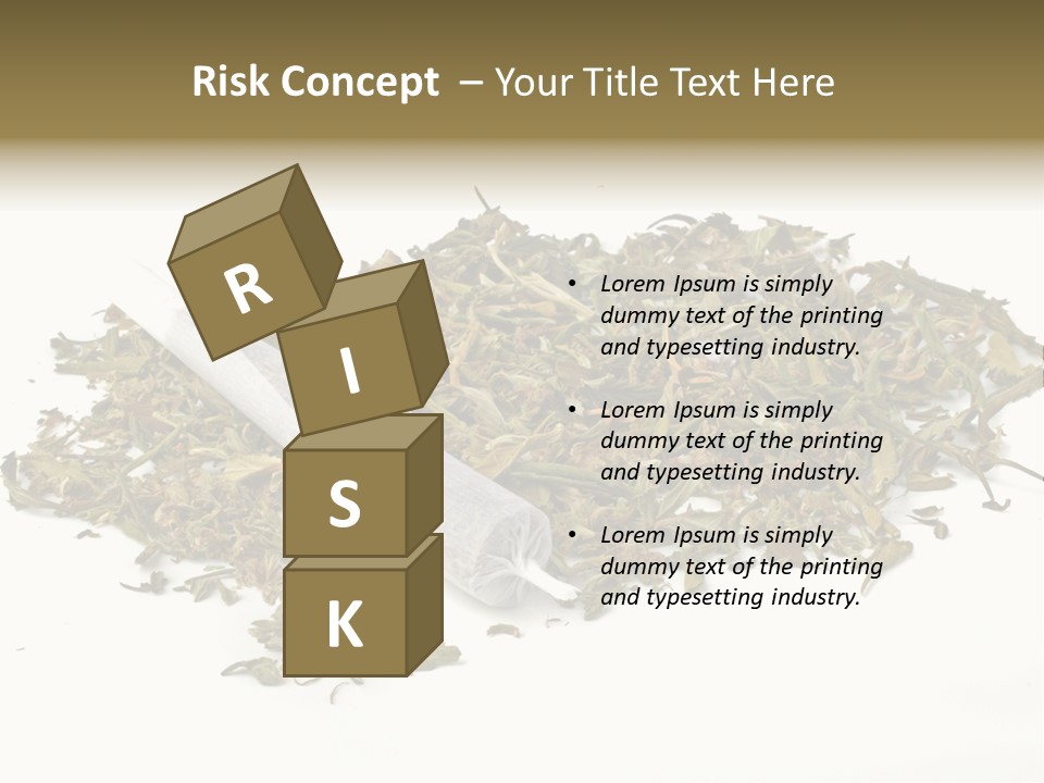 Detail Joint Marijuana PowerPoint Template