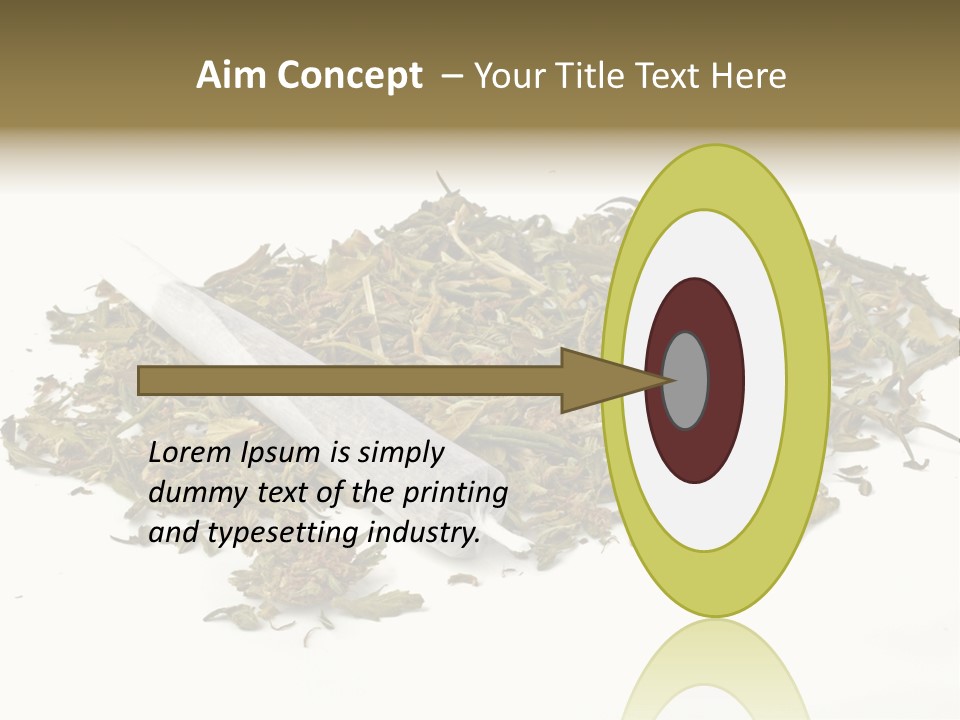 Detail Joint Marijuana PowerPoint Template