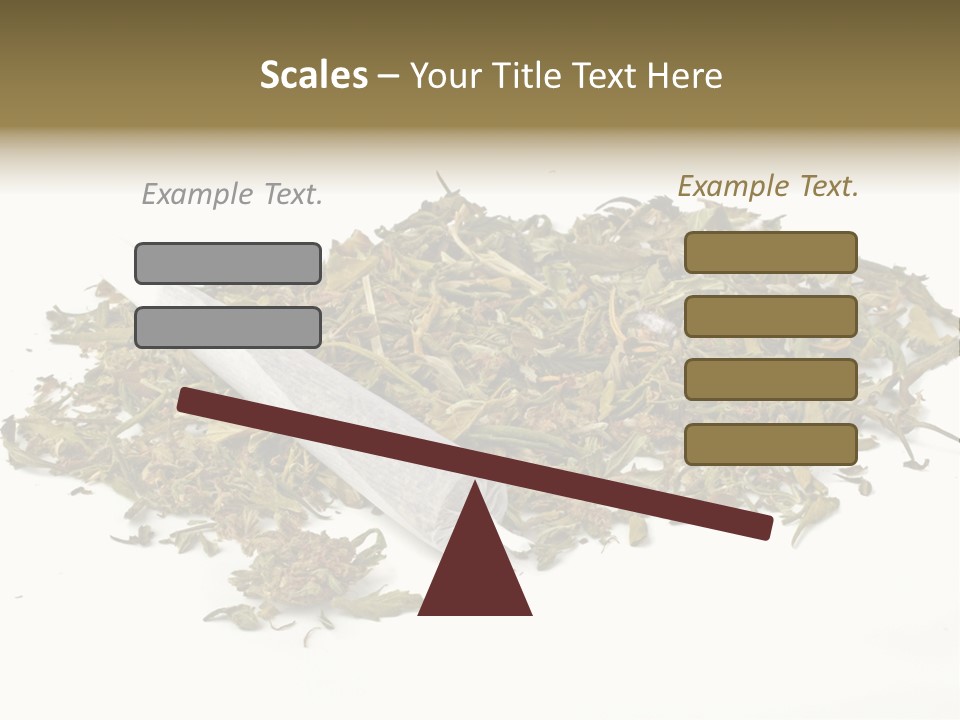 Detail Joint Marijuana PowerPoint Template