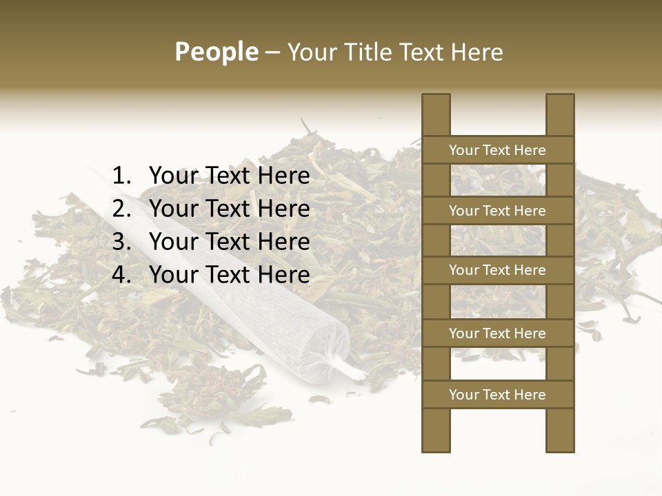 Detail Joint Marijuana PowerPoint Template