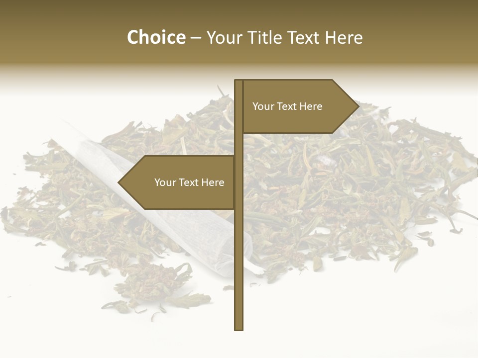Detail Joint Marijuana PowerPoint Template