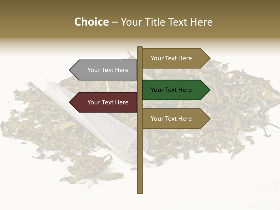 Detail Joint Marijuana PowerPoint Template