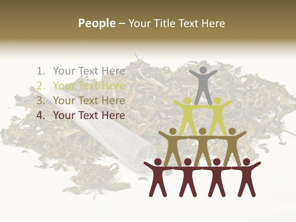 Detail Joint Marijuana PowerPoint Template