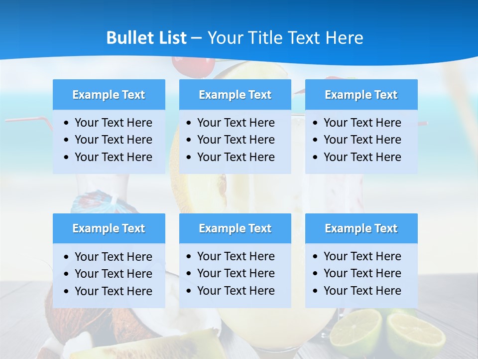 Creamy Umbrella Strawberry PowerPoint Template