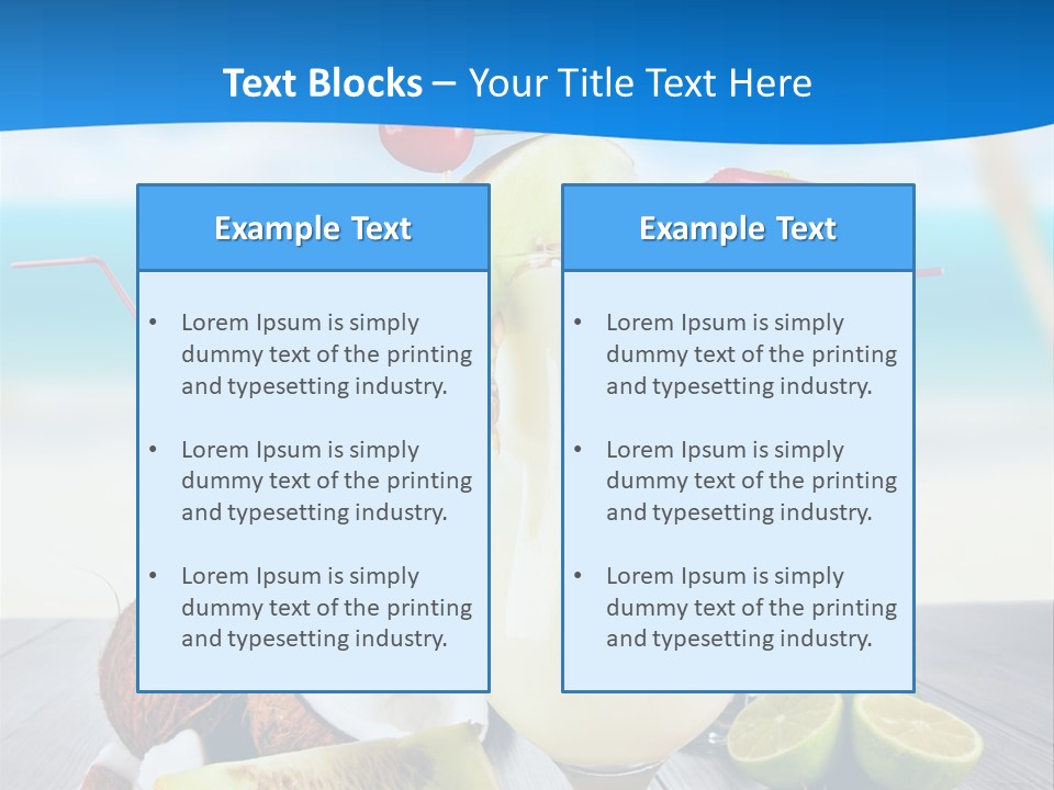 Creamy Umbrella Strawberry PowerPoint Template