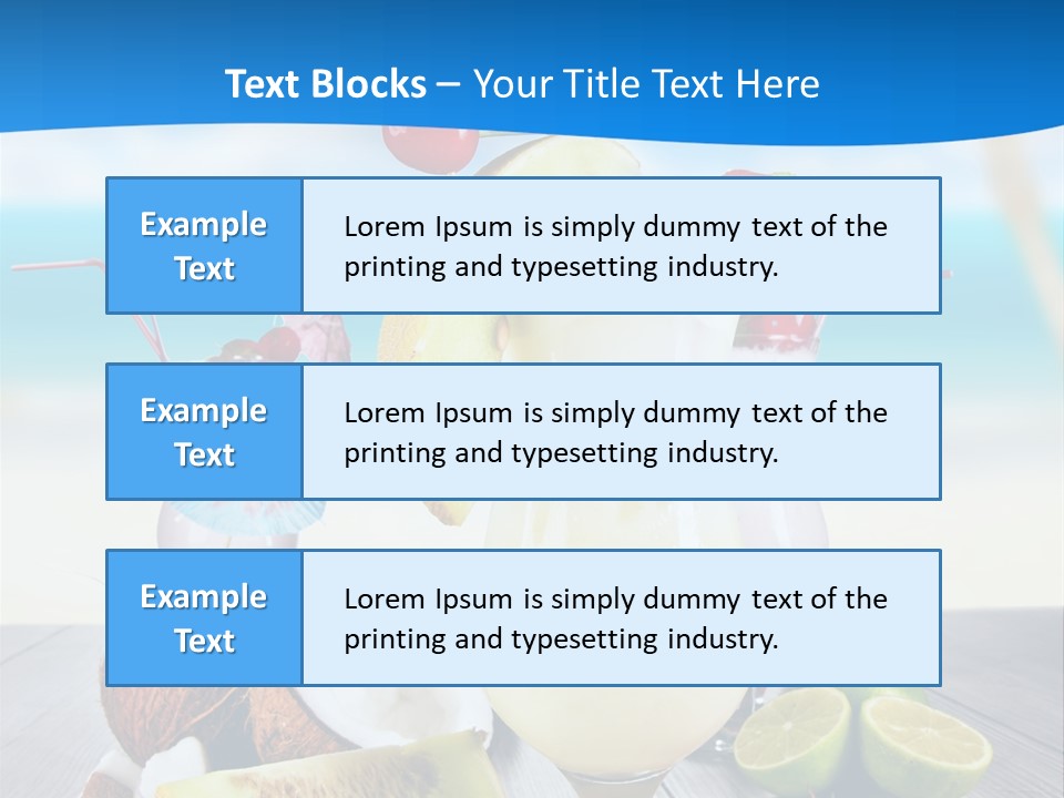 Creamy Umbrella Strawberry PowerPoint Template