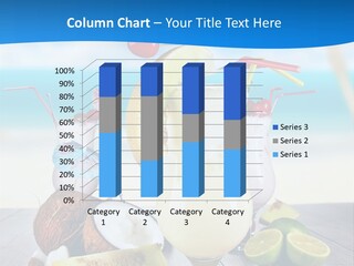 Creamy Umbrella Strawberry PowerPoint Template