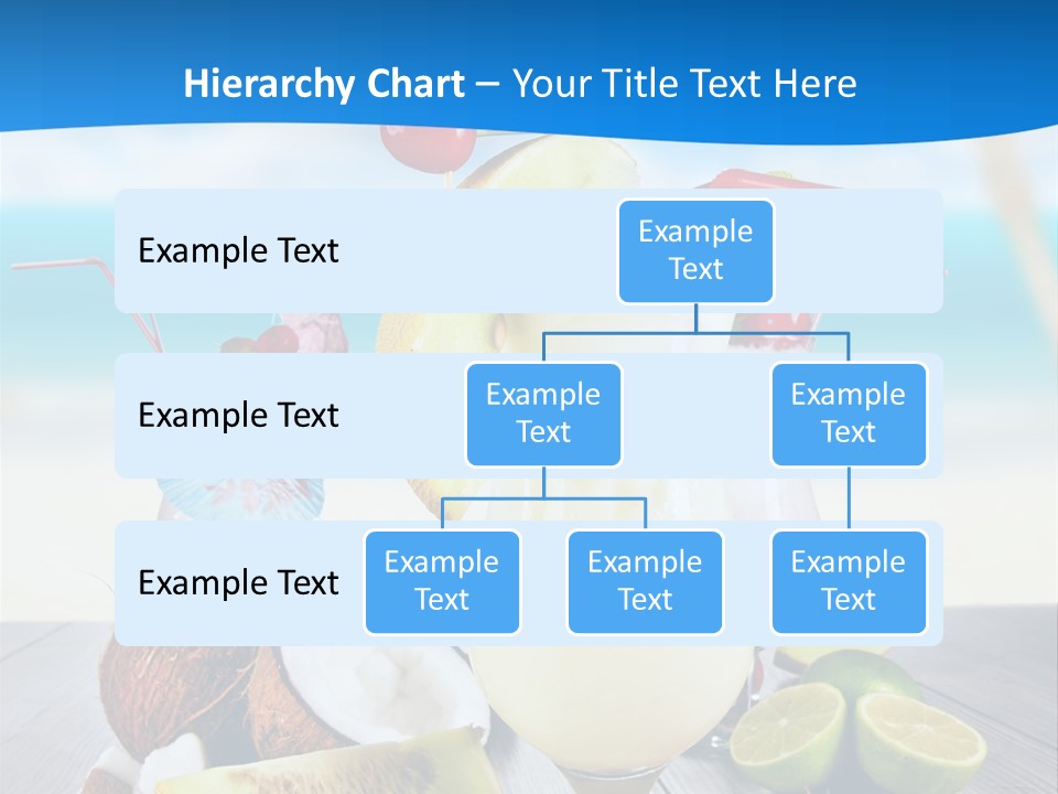 Creamy Umbrella Strawberry PowerPoint Template