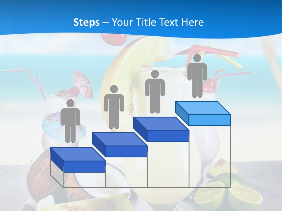 Creamy Umbrella Strawberry PowerPoint Template