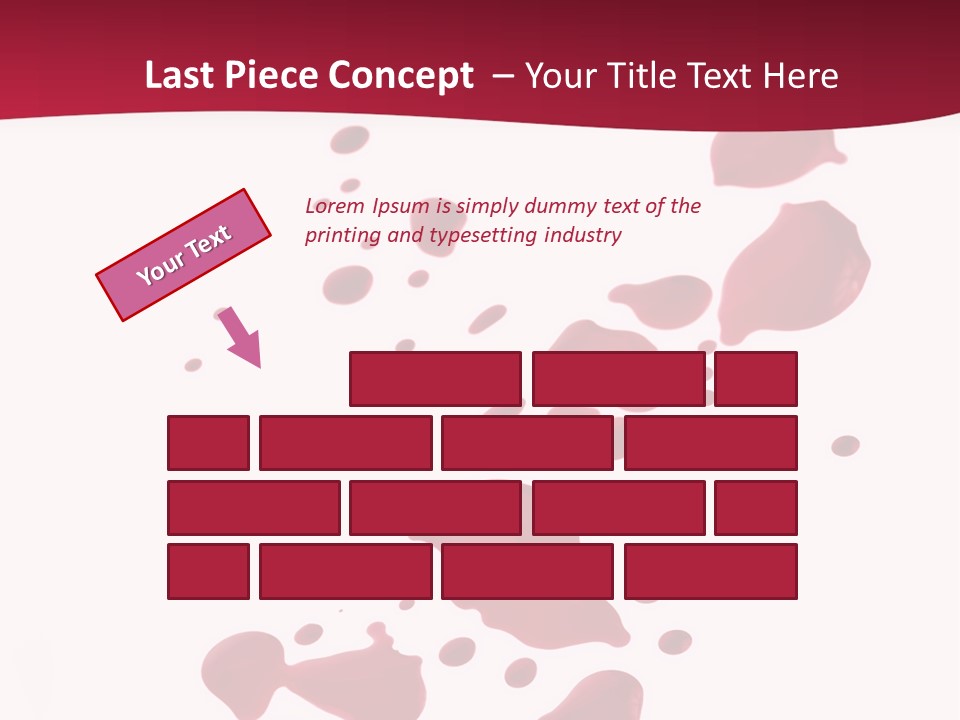 Artistic Path Isolated PowerPoint Template