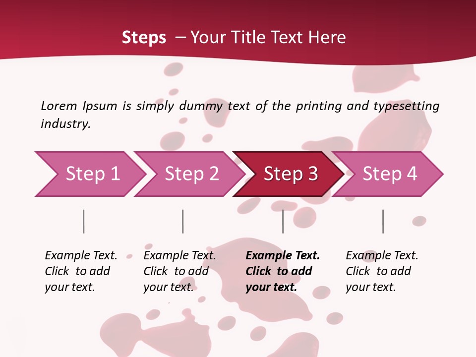 Artistic Path Isolated PowerPoint Template