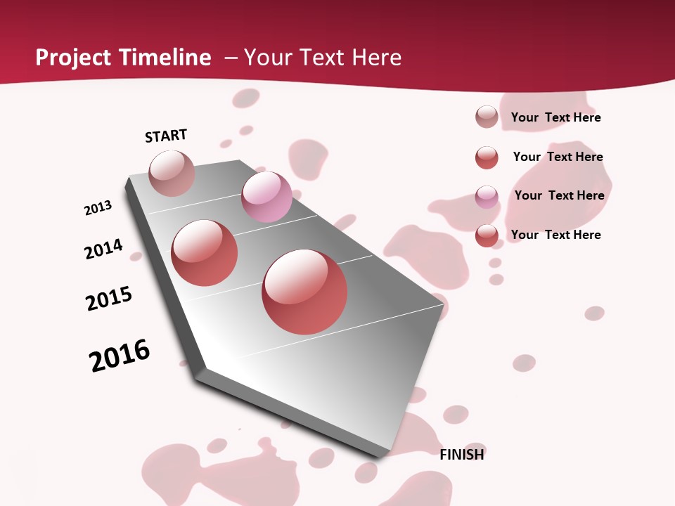 Artistic Path Isolated PowerPoint Template