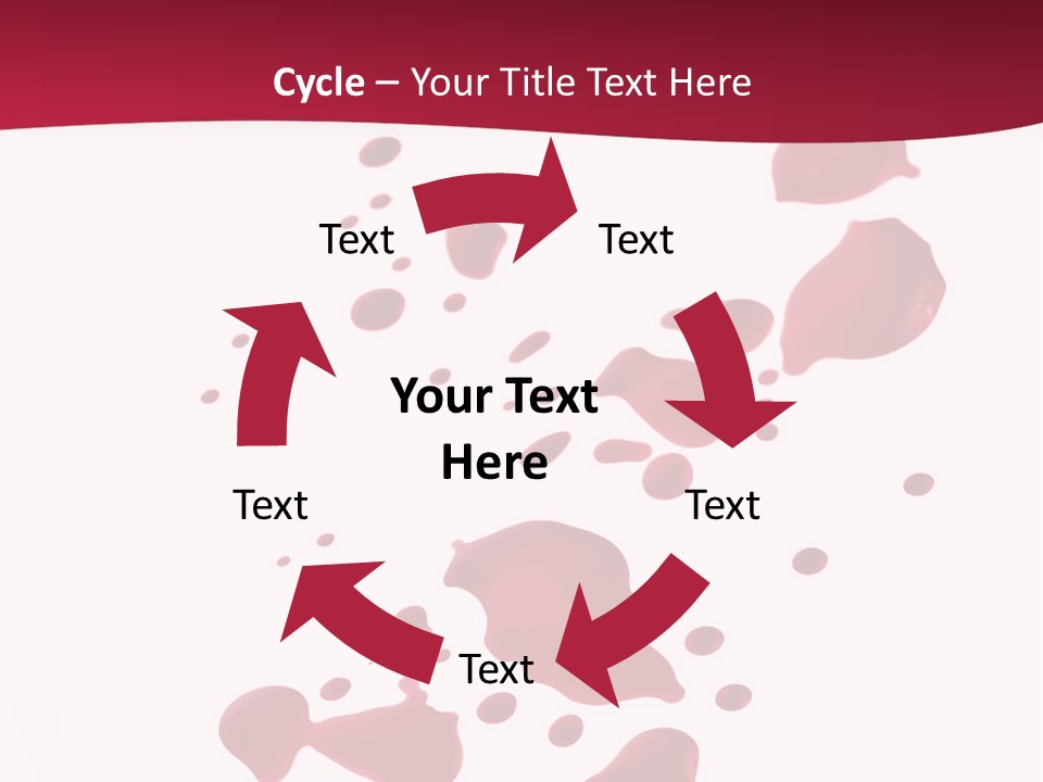 Artistic Path Isolated PowerPoint Template