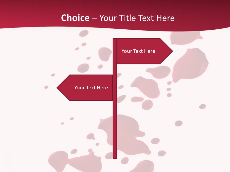 Artistic Path Isolated PowerPoint Template