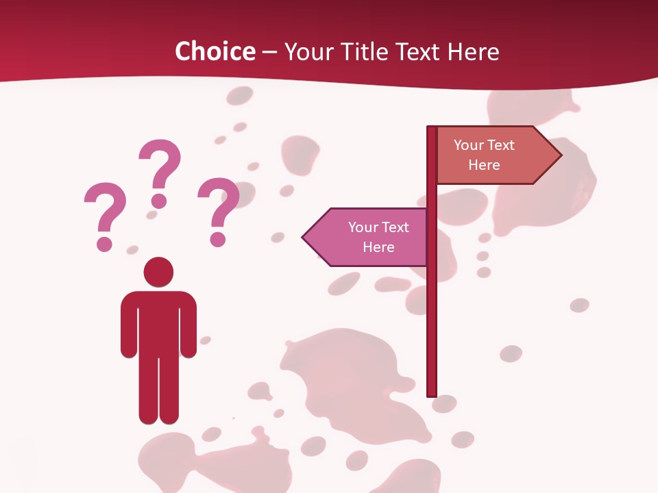 Artistic Path Isolated PowerPoint Template