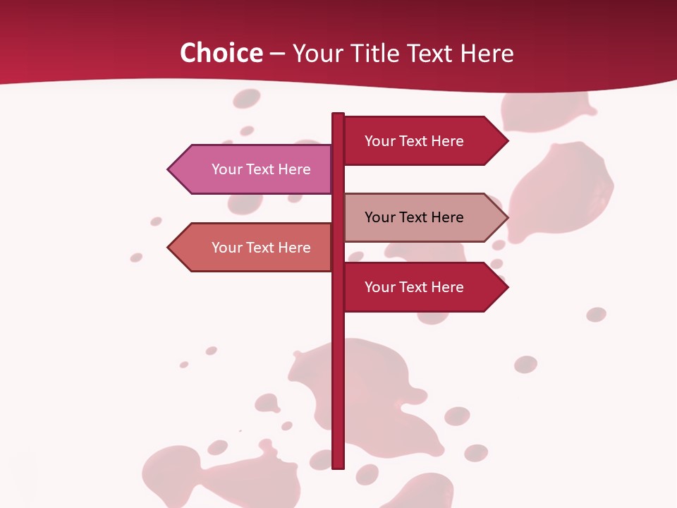 Artistic Path Isolated PowerPoint Template