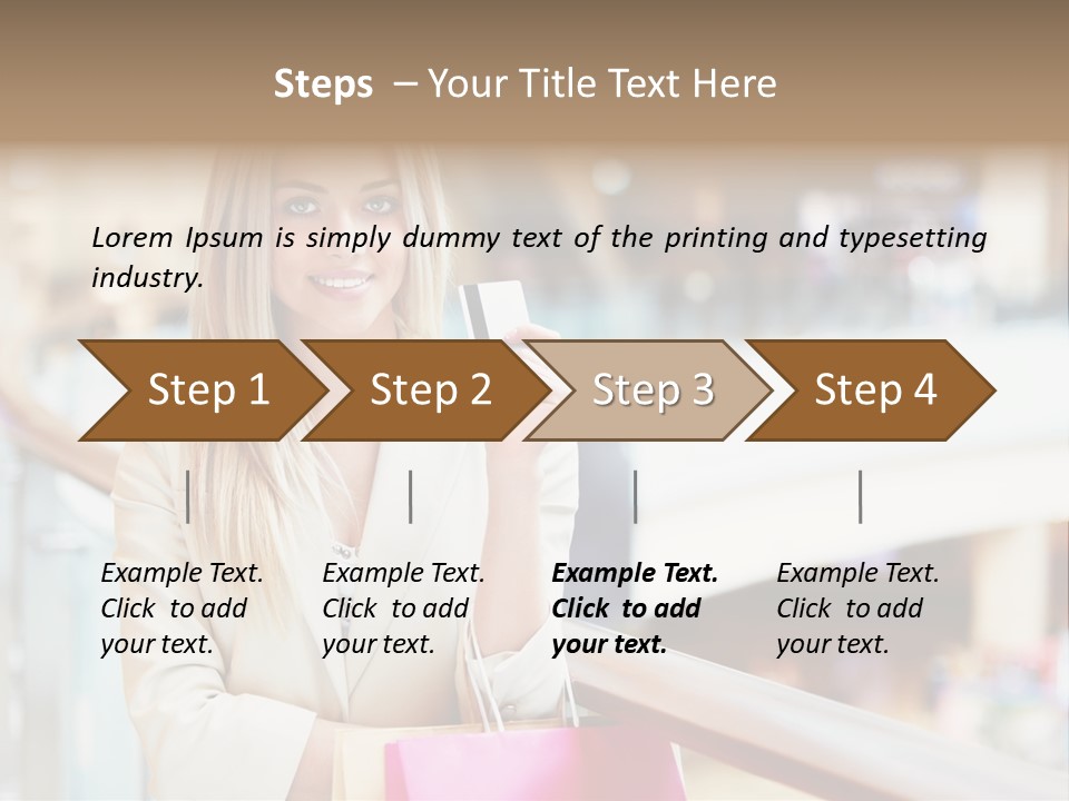 Sales Blonde Finance PowerPoint Template
