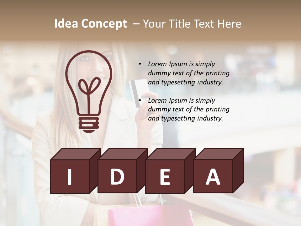 Sales Blonde Finance PowerPoint Template