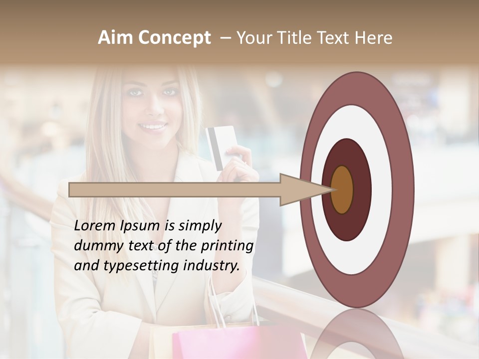 Sales Blonde Finance PowerPoint Template