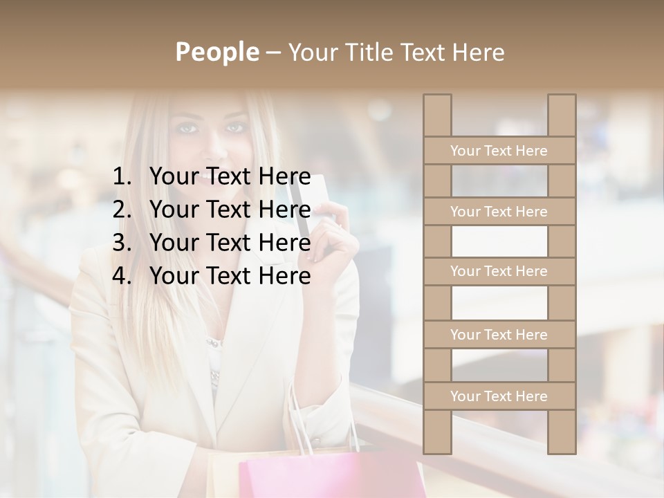 Sales Blonde Finance PowerPoint Template