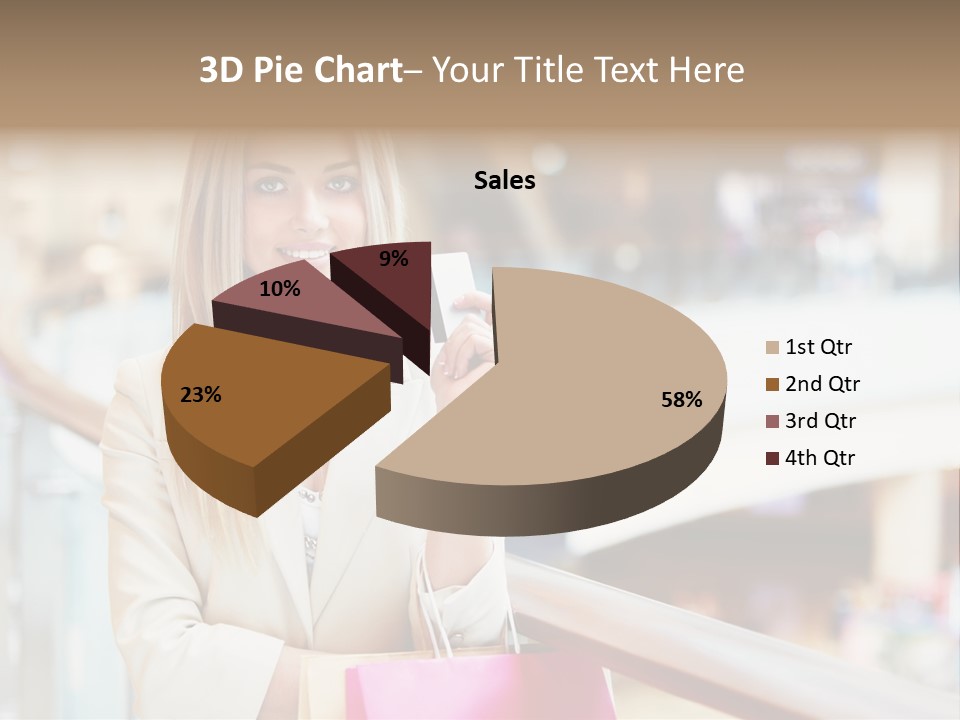 Sales Blonde Finance PowerPoint Template