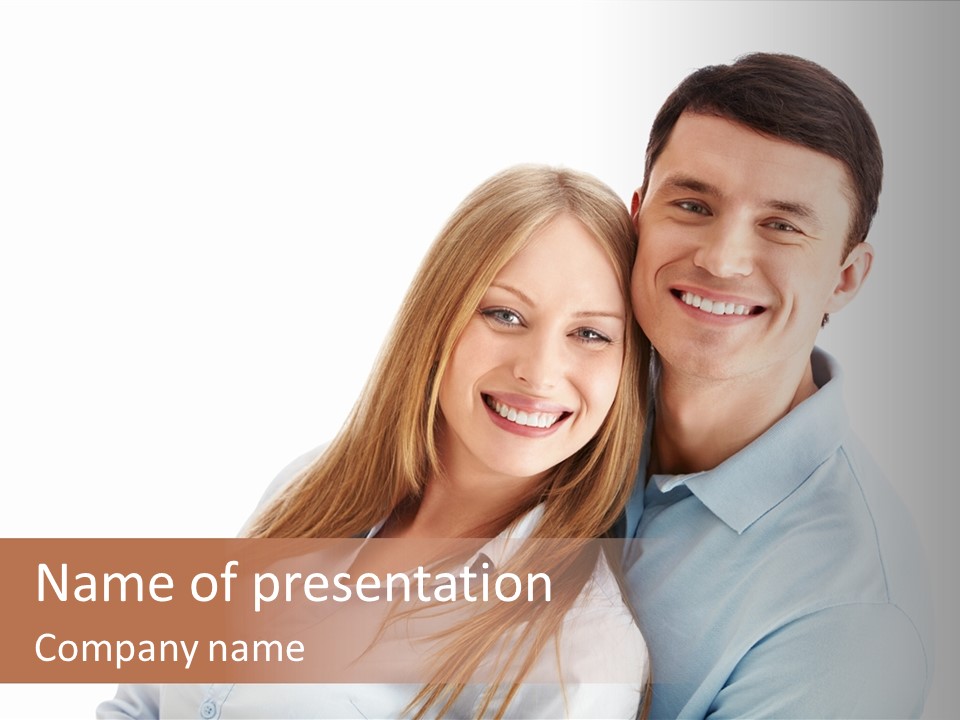 Lifestyles Smiling Female PowerPoint Template