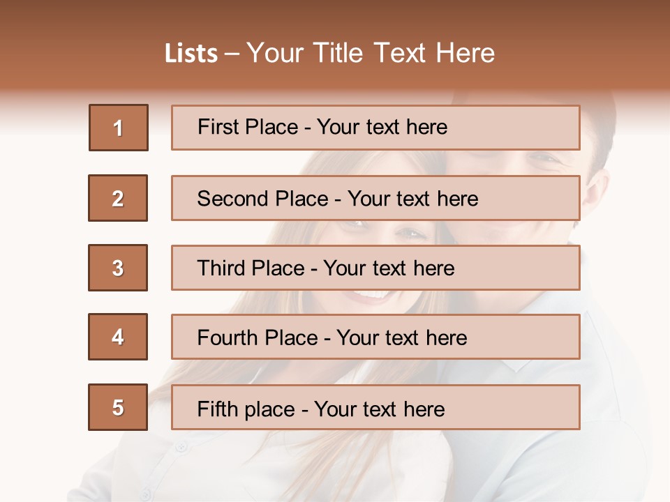 Lifestyles Smiling Female PowerPoint Template