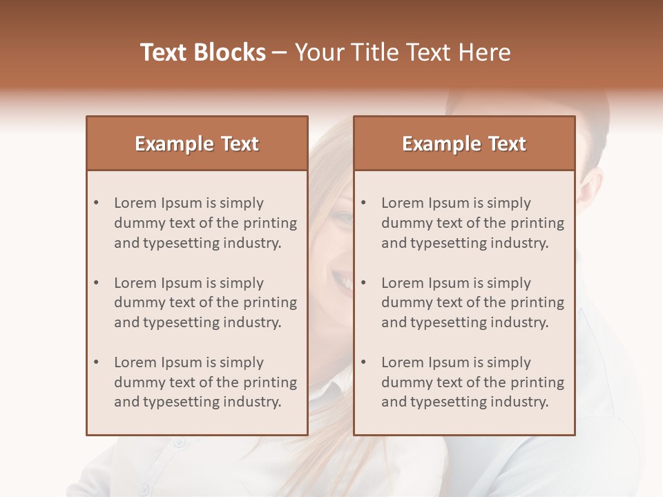 Lifestyles Smiling Female PowerPoint Template