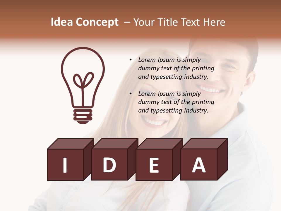 Lifestyles Smiling Female PowerPoint Template