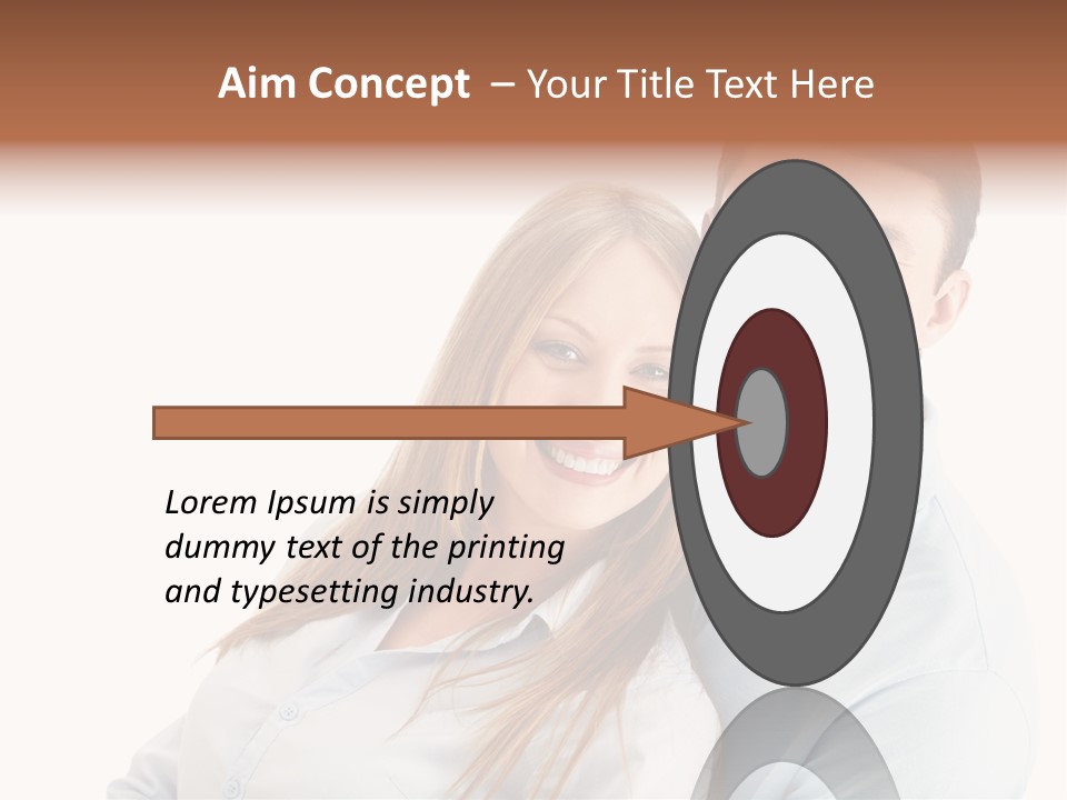 Lifestyles Smiling Female PowerPoint Template