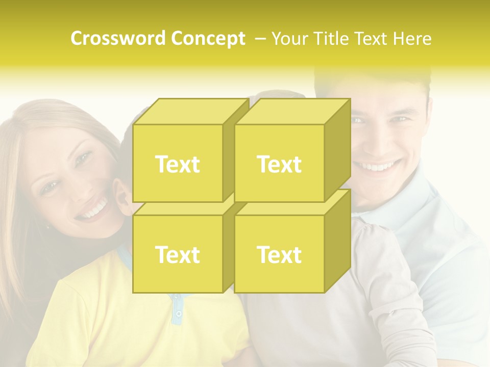 Male Portrait Happiness PowerPoint Template