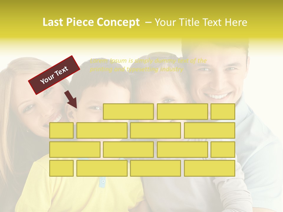 Male Portrait Happiness PowerPoint Template