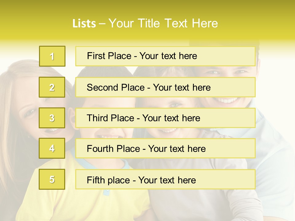 Male Portrait Happiness PowerPoint Template